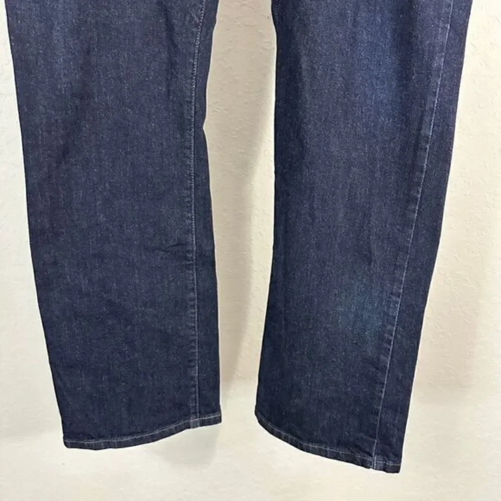 Eddie Bauer‎ Straight Leg Dark Wash Denim Jeans Blue Size 40 x 32 Casual Work